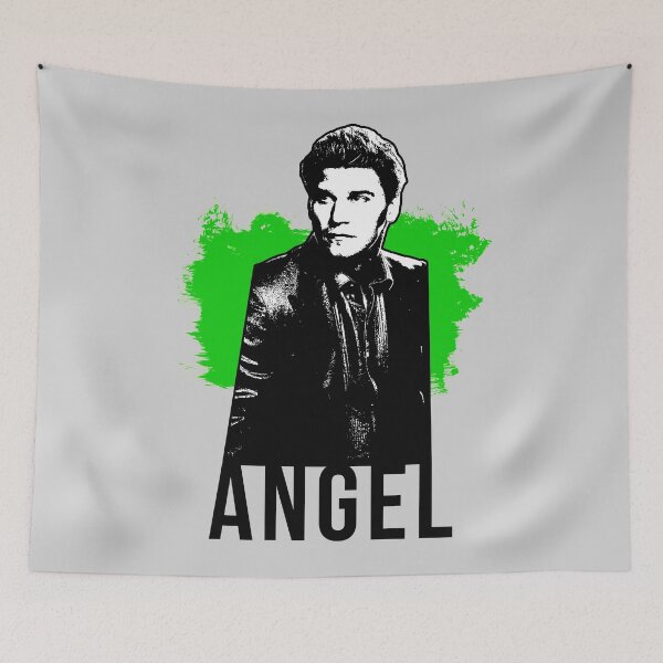 Item preview, Angel the Vampire - Green with Black Text (BtVS) designed and sold by Vixetches.