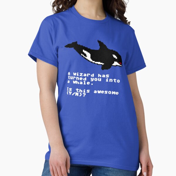 Aperçu de l'œuvre T-shirt « Baleine » de Roy IT Crowd créée et vendue par Ruddyposting-.