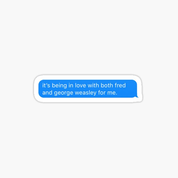 the weasley twins Sticker