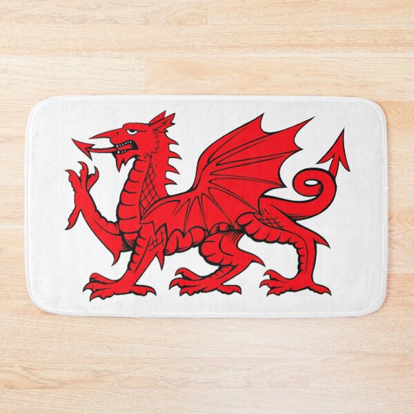 Item preview, Y Ddraig Goch | The Red Dragon (White background) designed and sold by DafyddEm.