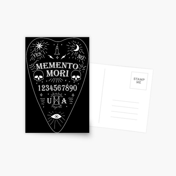 Unus Annus Ouija Board White Postcard