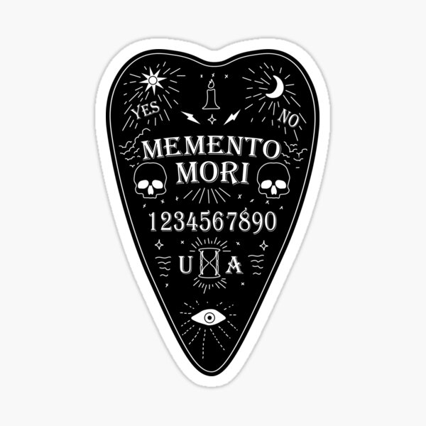 Unus Annus Ouija Board White Sticker