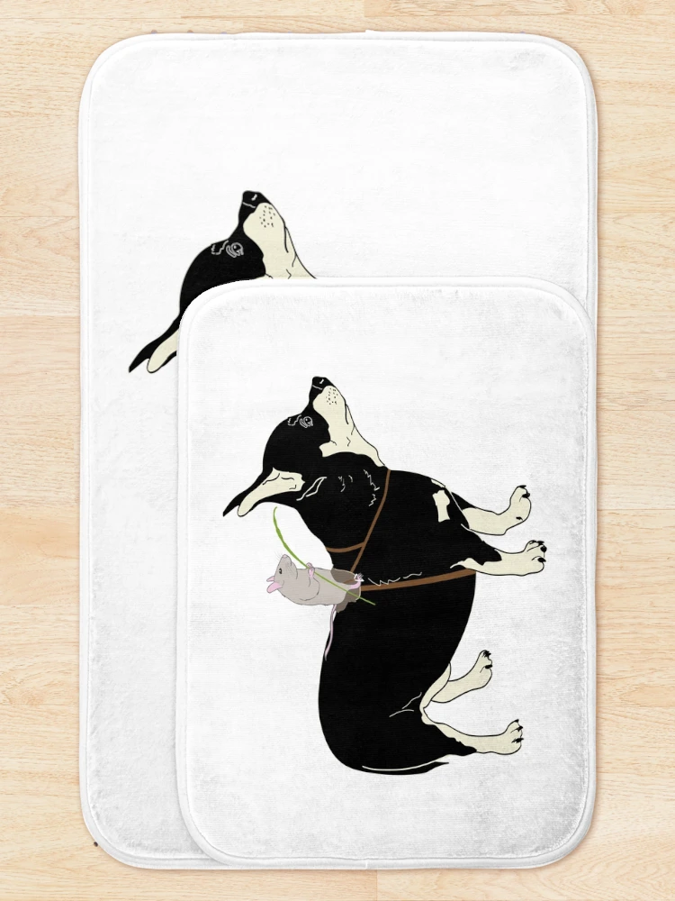 Thumbnail 5 of 6, Bath Mat, Mouse Rider designed and sold by Dan Tabata.
