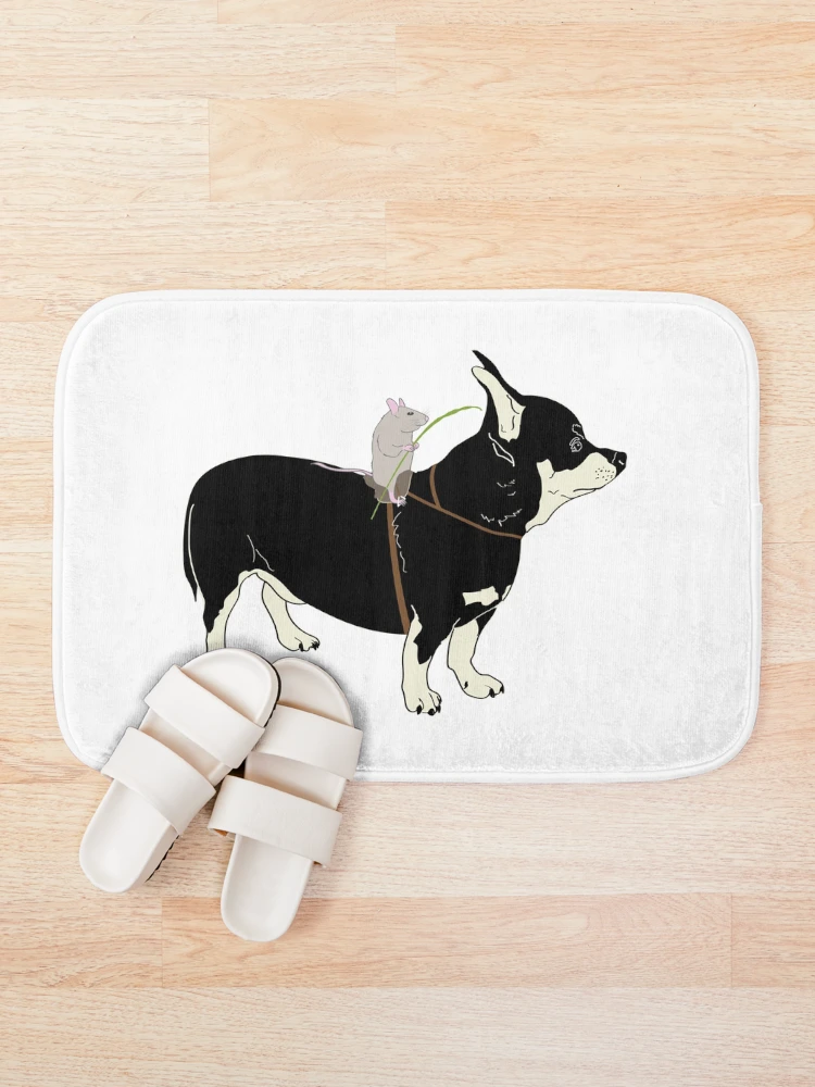 Thumbnail 1 of 6, Bath Mat, Mouse Rider designed and sold by Dan Tabata.