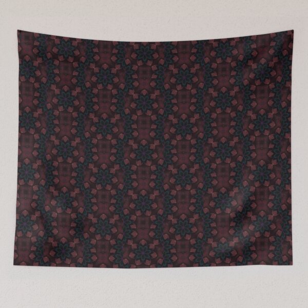 Item preview, Colorama mosaic stars red purple designed and sold by Joie-et-Poesie.