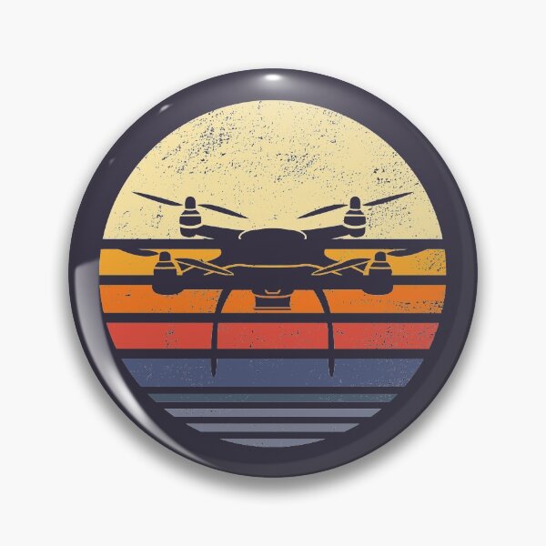 Item preview, Drone Retro Vintage Sunset designed and sold by DamnGoodDesign.