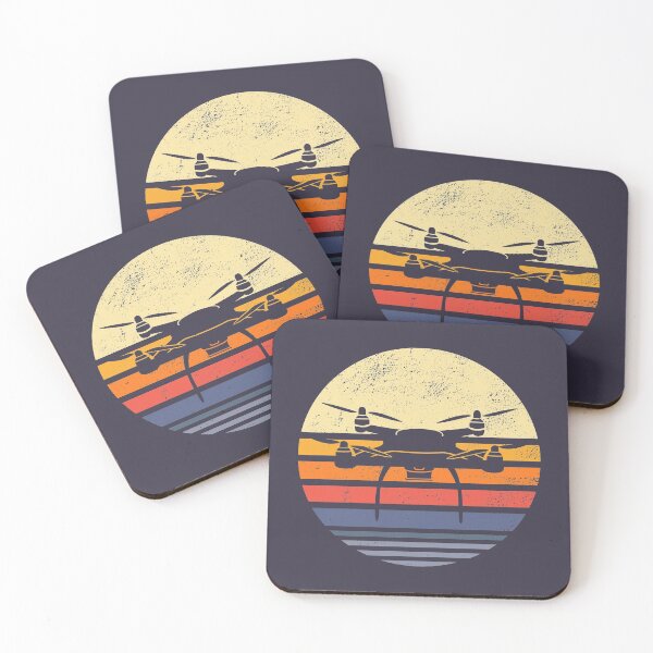 Item preview, Drone Retro Vintage Sunset designed and sold by DamnGoodDesign.