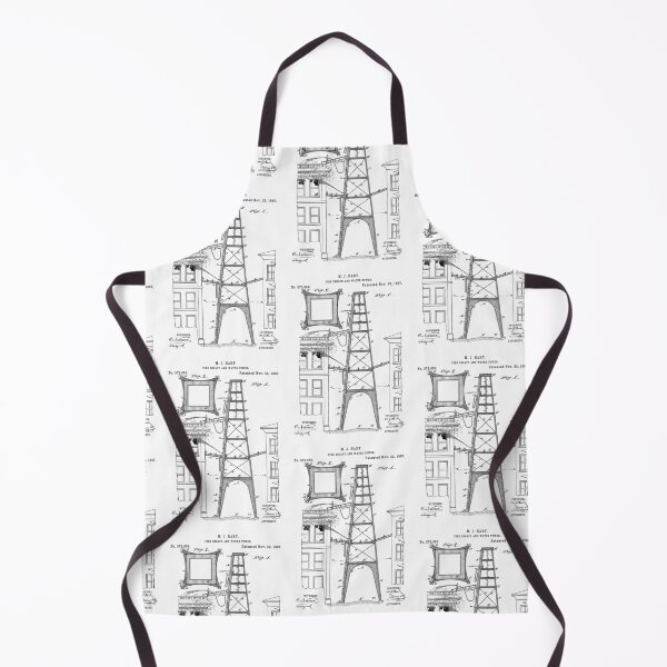 Item preview, Fire escape 1887 patent designed and sold by InkedArtPrints.