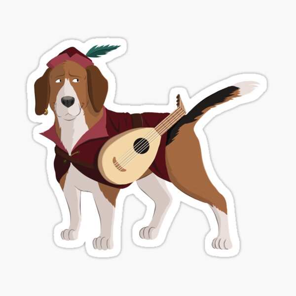 Beagle Bard Sticker