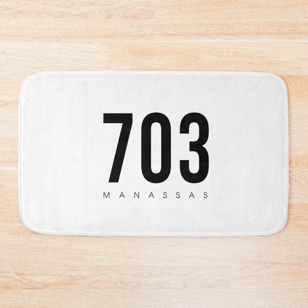 Item preview, Manassas, VA- 703 Area Code design designed and sold by CartoCreative.