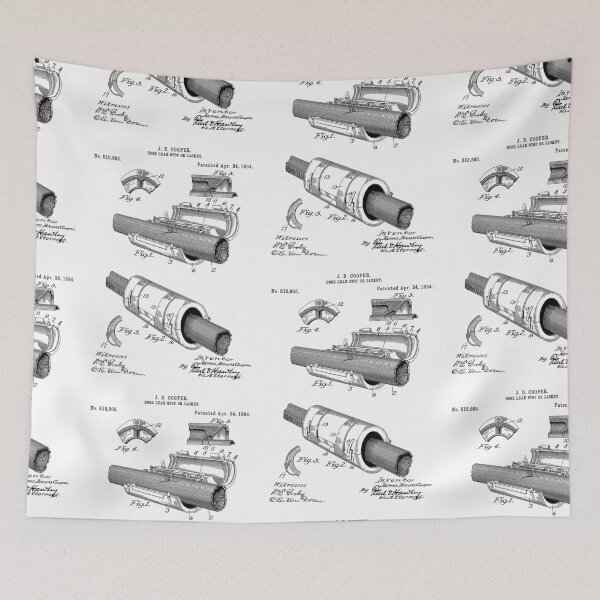 Item preview, Hose Leak Stopper or Jacket 1894 patent designed and sold by InkedArtPrints.