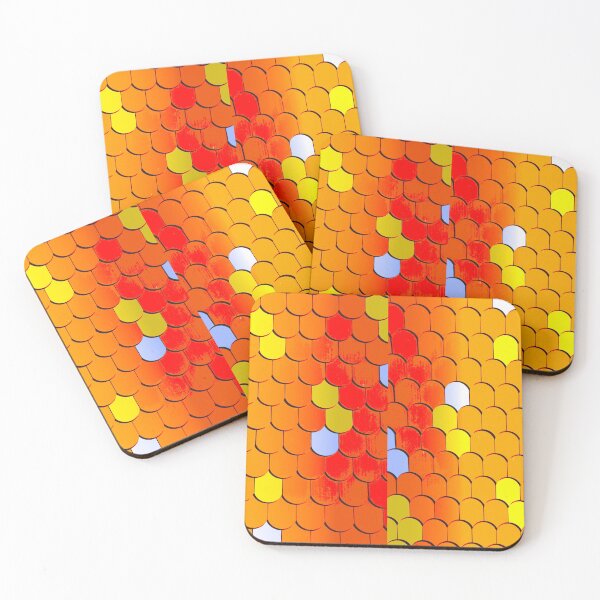Item preview,  folk art motif pastel brick roofing  designed and sold by Ralek.