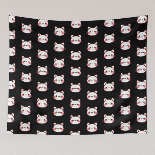 Item preview, Cute Cartoon Anime Cat Pattern designed and sold by TheSweven.