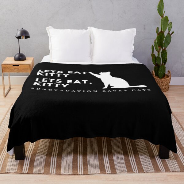 Item preview, Lets Eat Kitty Punctuation Saves cats designed and sold by ShopSpot.