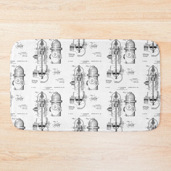 Item preview, Hydrant 1903 patent designed and sold by InkedArtPrints.