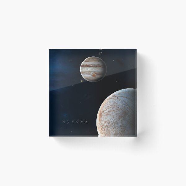 Europa HD Poster / Moon of Jupiter Acrylic Block