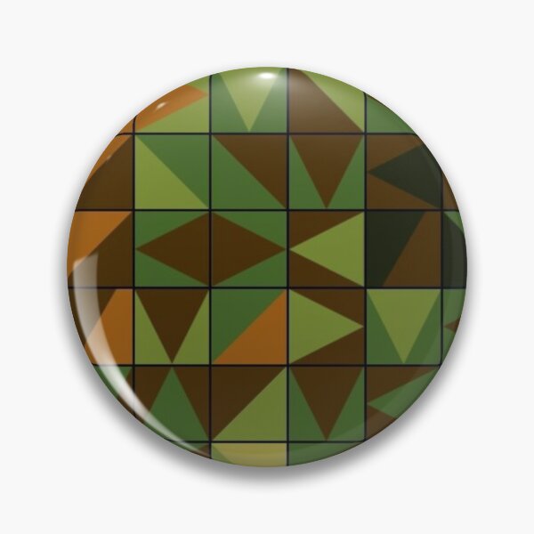 Item preview, Colorama pattern army green orange designed and sold by Joie-et-Poesie.