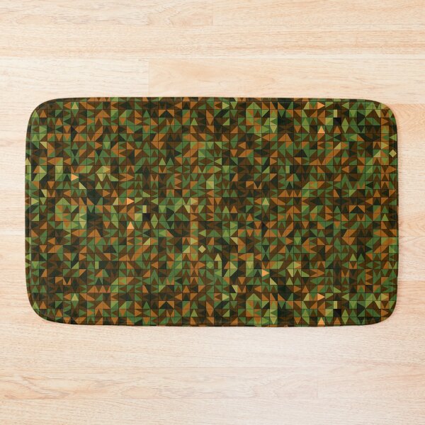 Item preview, Colorama pattern army green orange designed and sold by Joie-et-Poesie.