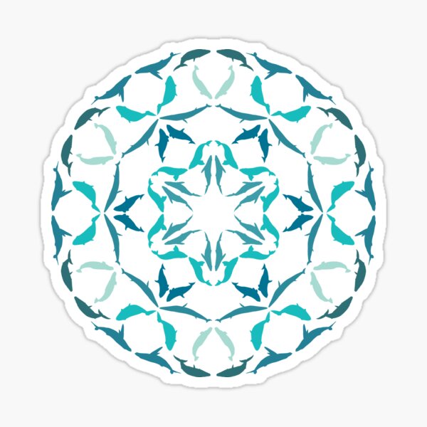 Whale Mandala Sticker