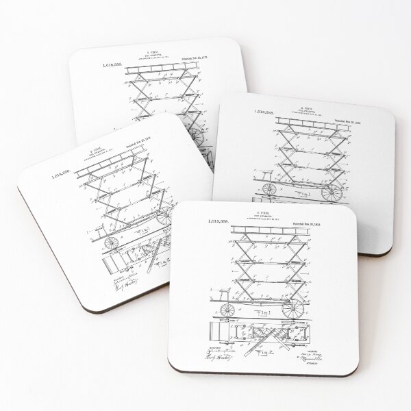 Item preview, Fire apparatus 1912 patent designed and sold by InkedArtPrints.