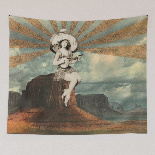 Item preview, Desert Sun Goddess - Original Collage designed and sold by elevens.