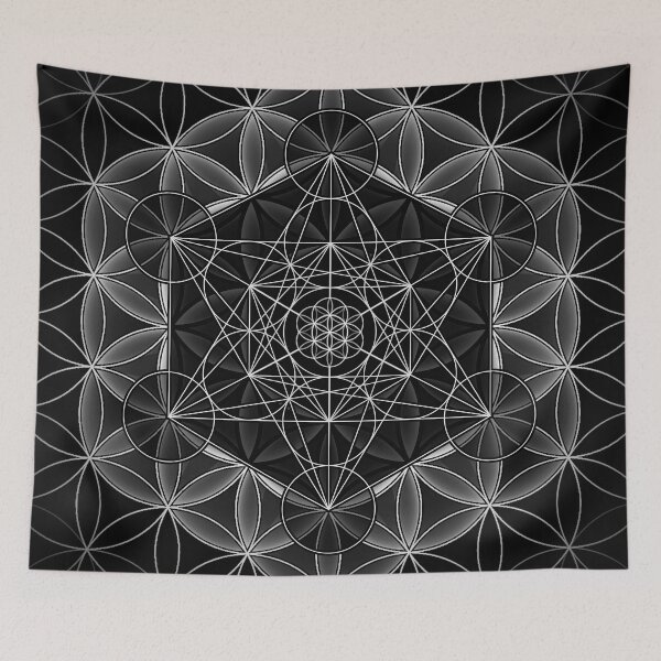 Item preview, Metatron's Cube in the Flower of Life designed and sold by whosedream.