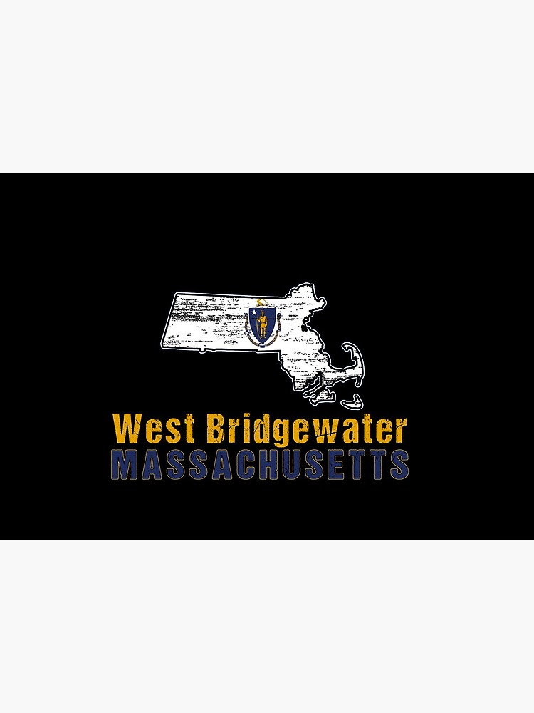 West Bridgewater Massachusetts State Distressed Flag Outline by ha10378
