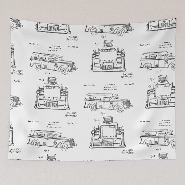 Item preview, Motor Pump Vehicle 1939 patent designed and sold by InkedArtPrints.