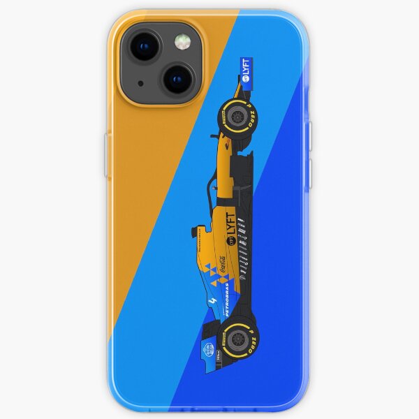 Formule 1 dessinée à la main McLaren MCL34 oeuvre numérique Lando Norris Coque souple iPhone