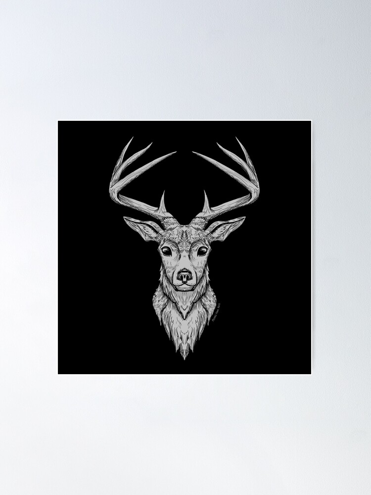 Abstract Vector Line Style Deer Face Illustration In Triangle With Stock  Illustration - Download Image Now - iStock