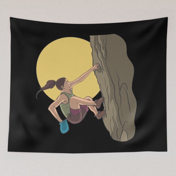 Artikelvorschau, Freies Klettern in den Felsen mit Limettensack entworfen und verkauft von Monkey Ful.