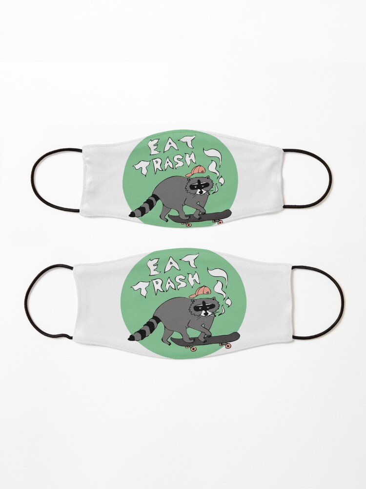 Alternate view of Eat Trash, Skateboarding Raccoon Mask