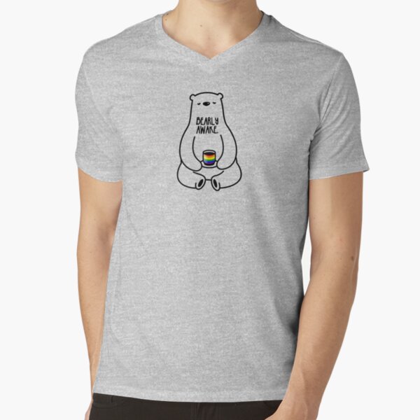Bearly Awake V-Neck T-Shirt