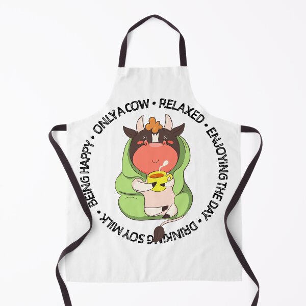 Item preview, Cute Vegan Cow Drinking Soy Milk Dairy Free designed and sold by CuteTheShop.