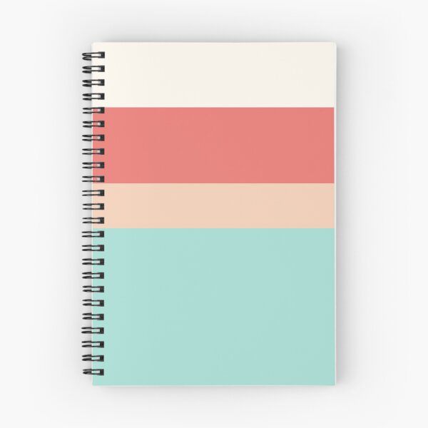 Item preview, Stripes coral red, peach and blue designed and sold by Latte Design.
