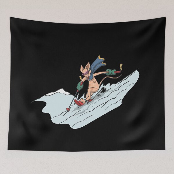 Item preview, Cat on ski in deep snow designed and sold by Monkey Ful.