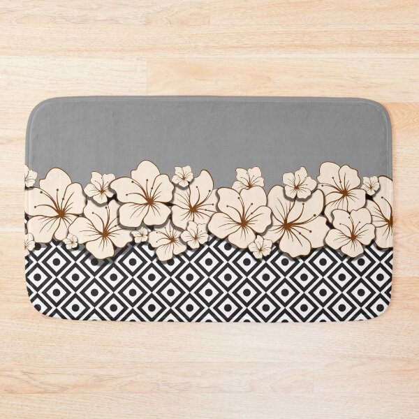 Item preview, Black and White flower pattern V2 designed and sold by smARTwork.