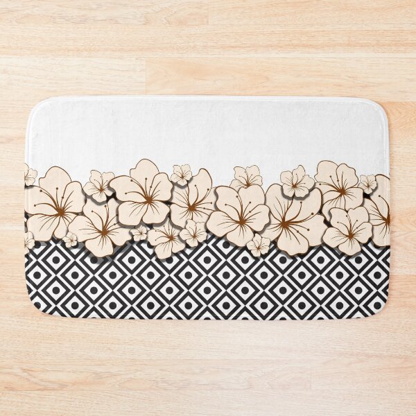 Item preview, Black and White flower pattern V3 designed and sold by smARTwork.