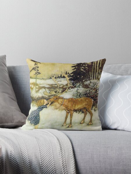 Item preview, Gerda and the Reindeer - Edmund Dulac designed and sold by forgottenbeauty.