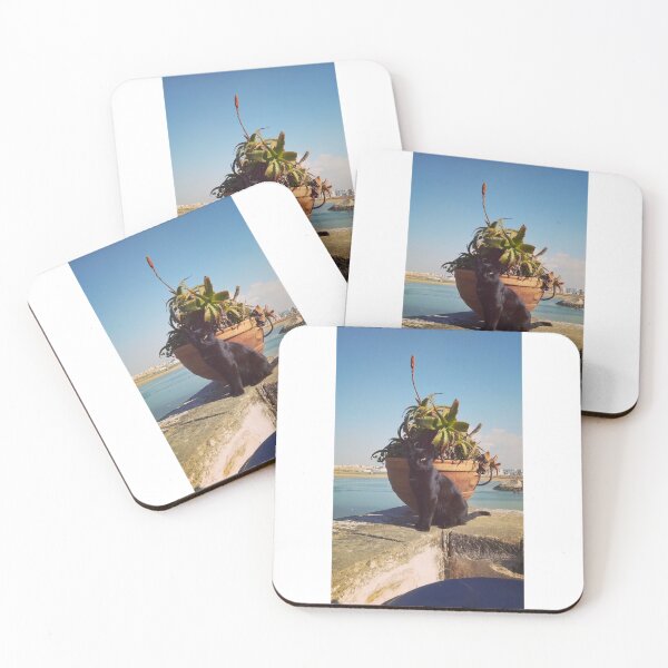 Item preview, great view with black cat-river view And plants designed and sold by Zou Designs.