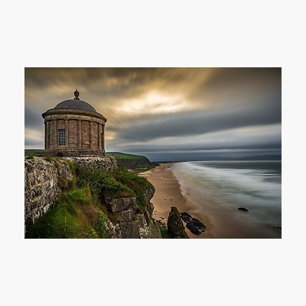 Mussenden Temple Ireland Downhill Beach County Derry Londonderry Photographic Print