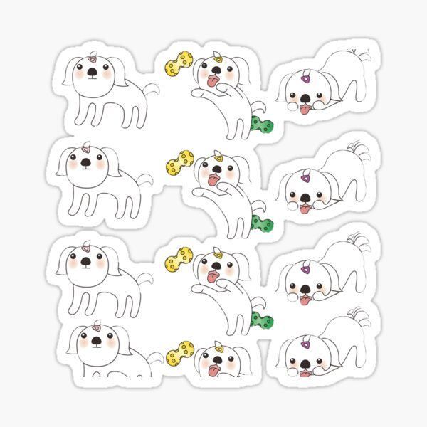 dogs-make-everything-better-cute-puppy-sticker-for-sale-by