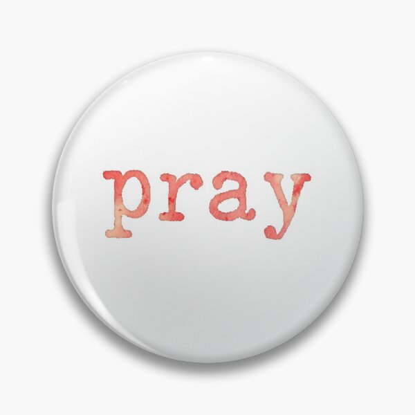 Item preview, Pray Typewriter Motivation Red Watercolor designed and sold by sharedipmemes.