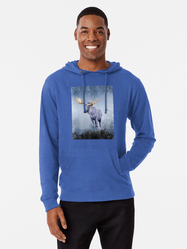 Moose hoodie with discount antlers