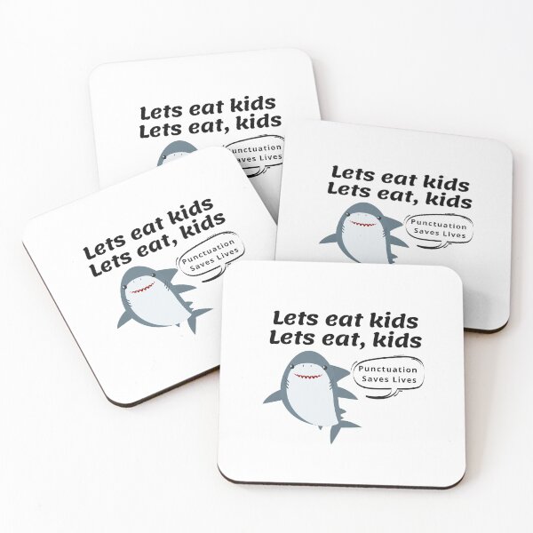 Item preview, Lets Eat Kids Punctuation Saves lives designed and sold by ShopSpot.