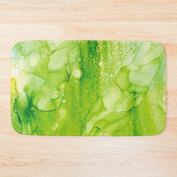 Item preview, Lime Green Galaxy Abstract: Original Alcohol Ink Painting similar to watercolor designed and sold by herzart.