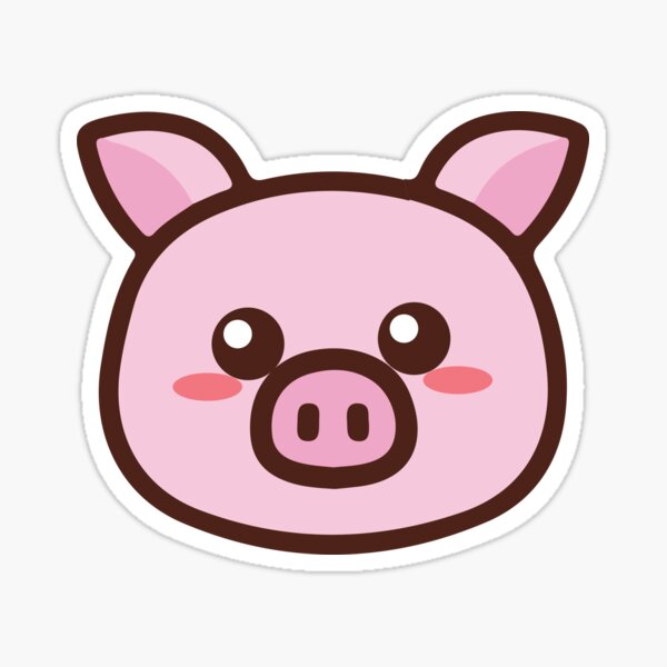 Autocollants En Forme De Cochon Rose Pour Enfants, Autocollants Kawaii Imperméables Pour Latop, Scrapbooking, Skateboard, étui De Téléphone, Bouteille