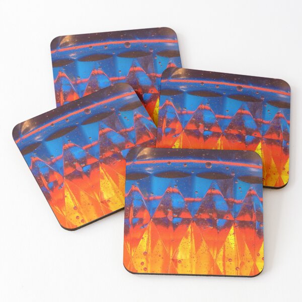 Item preview, Abstract Orange and Blue Triangles designed and sold by AestheticNerd15.