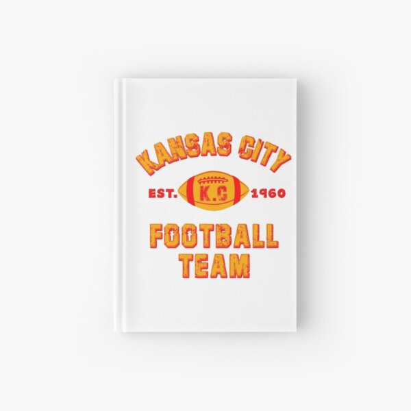 Kansas city football team est 1960 chiefs jersey Hardcover Journal