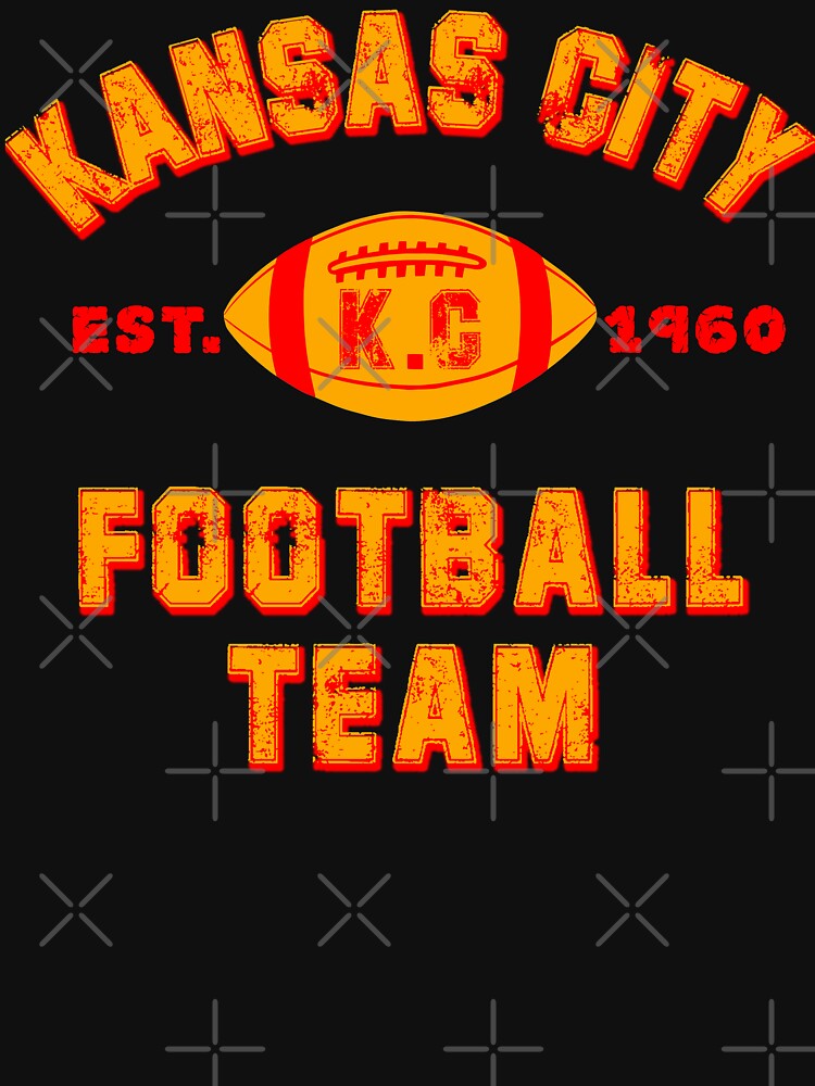 Kansas city football team est 1960 chiefs jersey Essential T-Shirt for Sale  by CarolKenyon